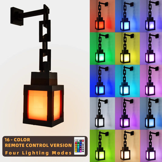 Pixel Style Night Light Portable Lantern 